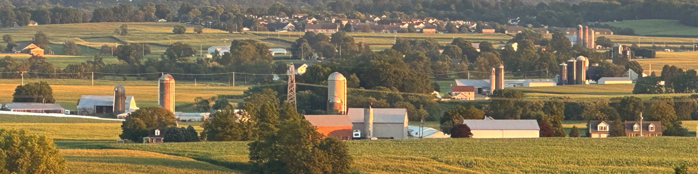 Lancaster County Farmland Barns Silos Fields